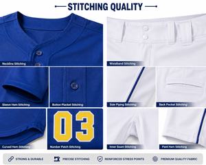Ensembles d'uniformes de baseball personnalisés de haute qualité avec logo imprimé, vente en gros, couleur unie, respirants, séchage rapide, 100% polyester - Product Image 6