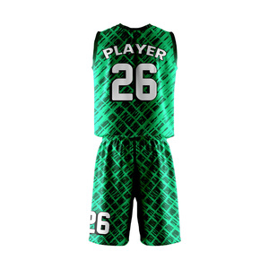 Conjunto de Pantalones Cortos y Camiseta de Baloncesto a Rayas Personalizados, Cuello en V sin Mangas, Secado Rápido, Logotipo del Equipo Personalizado Impreso, Diseño Sublimado, Uniformes - Product Image 3