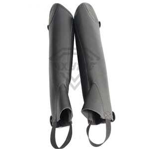 Customizable High Quality English Style Unisex Horse Riding <b>Half</b> <b>Chaps</b> Zipper Custom Logo Design Equestrian Cheap Price OEM - Product Image 2