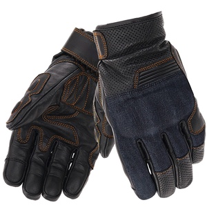Gants de moto avec rembourrage de protection, design antidérapant, ajustement flexible pour la conduite, tissu respirant, personnalisation du logo - Product Image 1