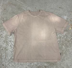 Wholesale Factory Custom Design Print Sun Fade Vintage Stone <b>Acid</b> Washed Distressed Oversize <b>Drop</b> Shoulder Heavy t Shirt - Product Image 3