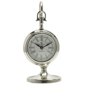 Fantaisie Lampe Style Horloge En Métal Décoratif Table Top Horloge Décorations Pour La Maison Salon En Métal De Luxe Arrondi Horloge De Chronométrage - Product Image 1