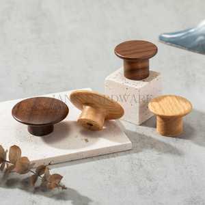 Manijas de Madera Natural para Puertas Interiores, Hechas a Mano, de Madera Maciza, para Puertas de Hogar, Oficina, Hotel, Armarios, Muebles, OEM - Product Image 6