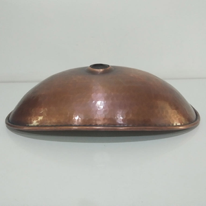 Fregadero de cobre estilo náutico rústico, de un solo tazón, para cocina o baño, lavabo decorativo de cobre con cuenco profundo para el hogar - Product Image 3