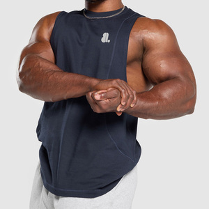 เสื้อกล้ามชายผ่าหน้าแขนกุดผ้าฝ้ายถักลายการ์ตูนสไตล์ไฮสตรีทมัดย้อมสีแฟชั่นดีไซน์รูปกล้ามเนื้อ - Product Image 3