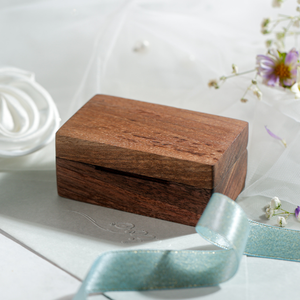 Boîte à bague de fiançailles, boîte à alliances, boîte de demande en mariage, boîte à alliances pour le porte-alliances, boîte à alliances en bois, boîte à alliances pour anniversaire - Product Image 5