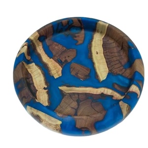 ENSALADERA DE MADERA Y RESINA NATURAL HECHA A MANO DE DECORACIÓN ÚNICA DE RESTAURANTE Buena calidad para uso doméstico y restaurante para fiestas - Product Image 1