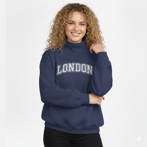 Sudadera de Invierno de Manga Larga con Cuello Alto y Forro Polar Grueso, con Bordado, Ecológica, Transpirable, Informal para Mujer - Product Image 6