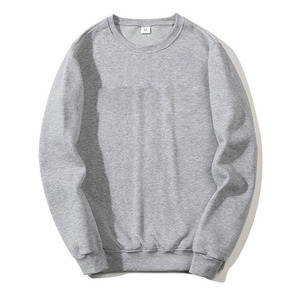 Sweat-shirt unisexe à col rond de couleur unie en coton, grandes tailles, sweats à capuche et pulls pour femmes - Product Image 1