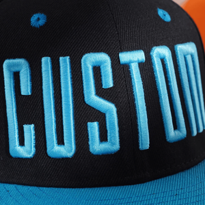 Gorras y sombreros de 6 paneles con logotipo personalizado, bordado 3D, tela de algodón, visera plana, deportivas, de golf, para hombre, con cierre a presión. - Product Image 3