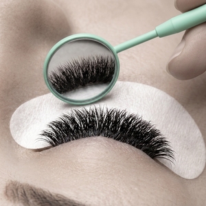 Professional Circle Eyelash <b>Mirror</b> Round Lash Extension Inspection <b>Mirror</b> Stainless Detachable Handle Beauty Salon <b>Makeup</b> Tool - Product Image 6