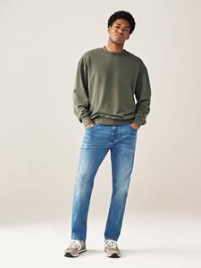 Pantalon en denim coupe droite, tissu doux et respirant, coupe moderne, coutures de haute qualité et toucher vintage. - Product Image 2