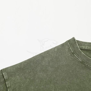 Service OEM – T-shirts légers pour hommes effet délavé – T-shirts slim fit pour hommes effet délavé, très tendance - Product Image 4