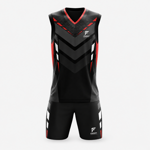 Ensemble Maillot et Short de Volleyball Personnalisé par Sublimation pour Hommes – Tenue de Sport Professionnelle Respirante pour Entraînement d'Équipe – OEM - Product Image 1