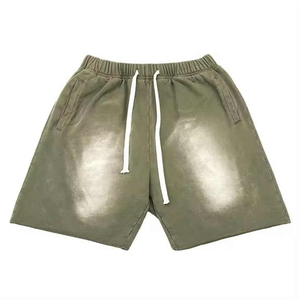 Pantalones Cortos de Hombre con Lavado Ácido, Estilo Vintage, Tela de Algodón Suave, Ajuste Cómodo, Ropa Casual de Verano, Atuendo Urbano, Pantalones Cortos Modernos y Elegantes - Product Image 6