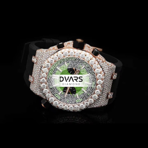 Reloj de Pulsera Automático de Lujo, Cristal de Zafiro, Diamante Moissanite Color D VVS1, Acero Inoxidable, Automático, Resistente al Agua - Product Image 1