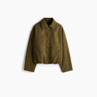 Blouson bomber matelassé pour femme avec col classique, fermeture éclair décontractée, en coton léger, style urbain pour la saison froide