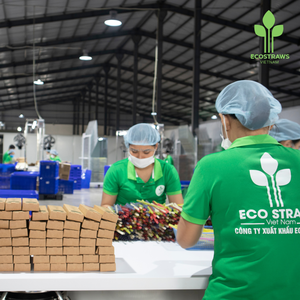 Ecostraws de haute qualité de l'usine du Vietnam Paille de riz comestible d'emballage personnalisée pour les accessoires de bar à boire en gros - Product Image 6