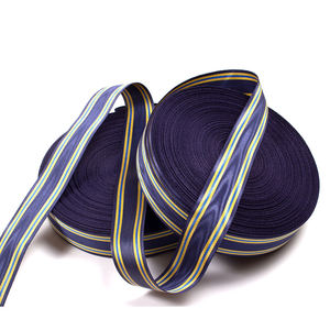 Striped Grosgrain <b>Ribbon</b> 1-1/2 In Navy Blue Yellow Blue Craft <b>Ribbons</b> Woven Polyester Single Face - Product Image 6
