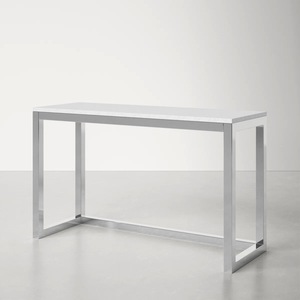 Table console en acier inoxydable, cadre élégant à pieds fins, pour appartement, hôtel, salon, entrée, couloir, décoration moderne, mobilier de maison - Product Image 4