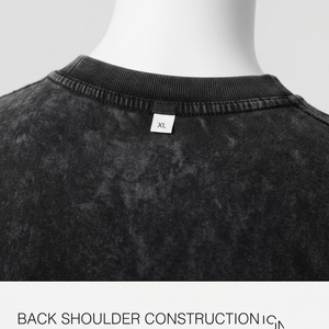 เสื้อยืดผู้ชายทรงโอเวอร์ไซส์สไตล์วินเทจ ล้างสีแบบแอซิด ผ้าฝ้ายนุ่ม ใส่สบายทุกวัน ออกแบบตามสั่ง ราคาประหยัด เสื้อยืดผู้ชายล้างสีแบบแอซิด - Product Image 3
