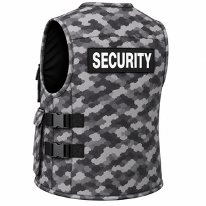Custom <b>Men</b> Camouflage Security <b>Vest</b> Breathable Utility Workwear Outerwear with Badge Back Print Casual Style Spring Wear - Product Image 4