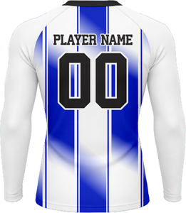 Rashguard pour homme, dernier design, couleur rouge, manches longues, avec logo personnalisé - Product Image 3