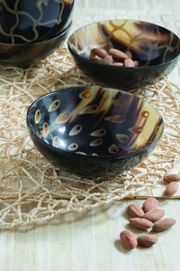 Bol de réception en corne haut de gamme, fait main, décoratif, pour centre de table, solution de présentation raffinée pour l'hôtellerie, collection - Product Image 1