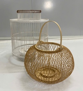 Pantalla de Lámpara Redonda de Bambú Tejido Ecológica - Decoración Sostenible para Hogares, Restaurantes, Hoteles y Resorts - Product Image 5