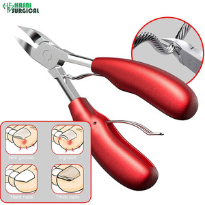 Coupe-ongles professionnel pour doigts et orteils, poignée ABS, acier inoxydable épais, ensemble d'instruments manuels certifié CE - Product Image 6