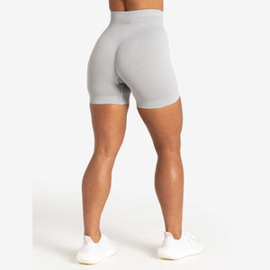 Vintage Woven Mid Waist Colored Canvas Women's Sports Shorts Women's High Waist Gym Shorts New Design <b>Athletic</b> Running Fitness - Product Image 4