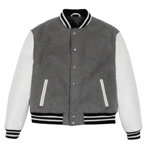 Customized Varsity Jacket Wool and Genuine Leather Custom Varsity Jacket <b>Wind</b> <b>breaker</b> Leather Jacket Men Customized Design - Product Image 5