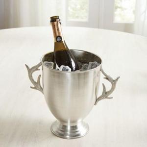 Seau à champagne et à glace en forme de cerf, artisanat, style antique, pour fête de Noël, décoration de bar à domicile - Product Image 2