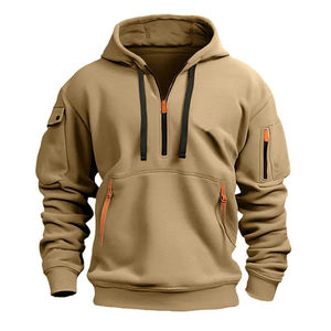 Sudadera polar con media cremallera y logotipo en relieve para colecciones minoristas contemporáneas - Product Image 5