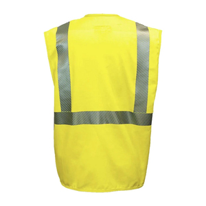 Chaleco de seguridad de construcción personalizado, ropa de trabajo de seguridad hecha a medida, chaleco con rayas reflectantes de alta visibilidad - Product Image 6