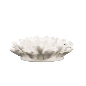 Handmade Cream Ceramic <b>Flower</b> <b>Wall</b> Decor Accent D7.3x2.8 As a Stylish <b>Wall</b> Decal - Product Image 5