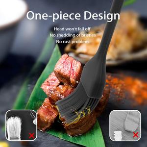 Premium Quality Kitchen Baking <b>Tools</b> Colorful <b>Silicone</b> Spatula Pastry Basting BBQ Sauce Cooking Oil Brush - Product Image 2