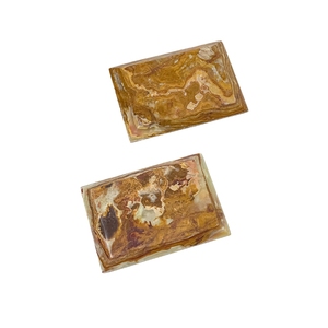 Plateau rectangulaire en onyx brun multi-tons, plateau de service décoratif en pierre naturelle, plateau en onyx de luxe fait main, fournisseur en gros - Product Image 1