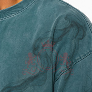 เสื้อยืดแฟชั่นพรีเมียมทรงหลวมแบบดรอปโชว์เดอร์ สีซีดจางสไตล์วินเทจ พร้อมผ้าฝ้ายเนื้อนุ่มใส่สบายสำหรับทุกวัน - Product Image 6