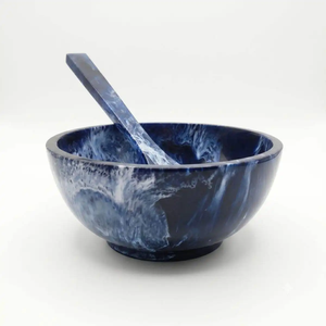 Bol en résine époxy Stardust Sparkle |   Bol de rangement décoratif artisanal Ciel Nocturne Cosmique pour table basse - Product Image 3
