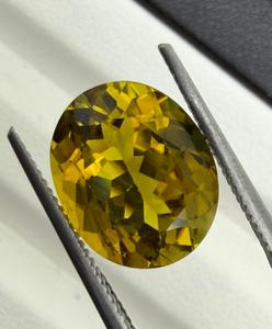 Turmalina amarilla natural, piedra preciosa suelta, turmalina auténtica para hacer joyas, anillo, colgante, regalo para coleccionistas, forma ovalada, 3,88 ct - Product Image 2
