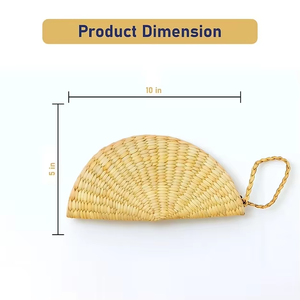 Monedero de Jacinto de Agua Hecho a Mano para Mujer, Diseño Abierto, Interior Espacioso, Costuras Duraderas, Bolso de Uso Diario para Verano - Product Image 4