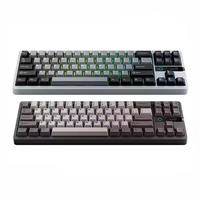 Clavier de jeu mécanique MK71 Pro Tri-Mode avec rétroéclairage RVB, 2.4G/USB, taille standard, doté d'un écran LCD et d'un bouton métallique