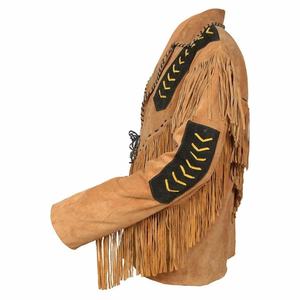 Custom Leather <b>Jackets</b> <b>Western</b> Faux Fringe <b>Jacket</b> Long Faux Leather Cowboy Motorcycle Racing Patchwork Letter - Product Image 1