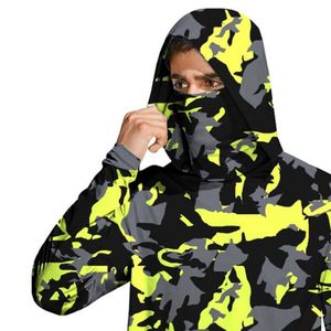 Vêtements de pêche entièrement personnalisés au design camouflage, vêtements de sport de plein air, vêtements de pêche en polyester sublimé, à capuche - Product Image 2