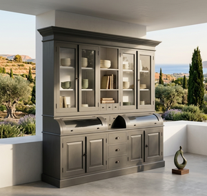 ตู้โชว์ไม้เนื้อแข็งแบบเป็นมิตรกับสิ่งแวดล้อม ทนทาน ดีไซน์ทันสมัย พร้อมช่องเก็บของแบบซ่อนหลายชั้น - Product Image 3