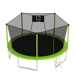 Trampolino sportivo Fitness da 14 piedi con rete di recinzione trampolini da diporto per uso esterno e interno - Product Image 4