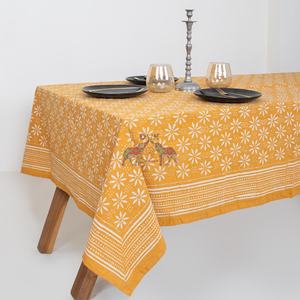 Última Colección Dabu, Mantel de Algodón Hecho a Mano con Estampado Floral Indio, Decoración para Bodas, Cubierta de Mesa - Product Image 6
