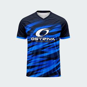 Maillot de football léger et tendance à col en V pour adultes, vêtements de sport personnalisés avec impression de nom en couleur unie, haute qualité - Product Image 6