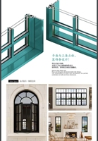 Ventanas Francesas de Aluminio con Doble Acristalamiento, Diseño Arqueado Moderno, Insonorizadas y Personalizadas, de Fábrica con Certificación CE ISO9001